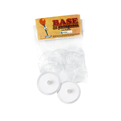 Base Sencilla Blister c/10 pzas Cristal