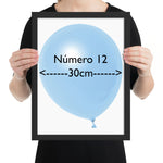 Globo Azul Bb Pastel Mate