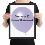 Globo Lila Pastel Mate