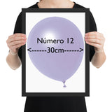 Globo Lila Pastel Mate